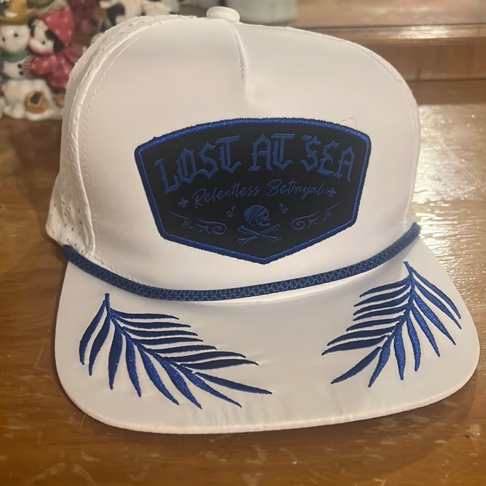This is a lost at sea at it’s white and blue it’s in very good condition